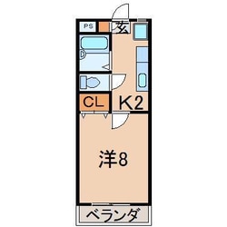 サンコーポ鳥谷野の物件間取画像